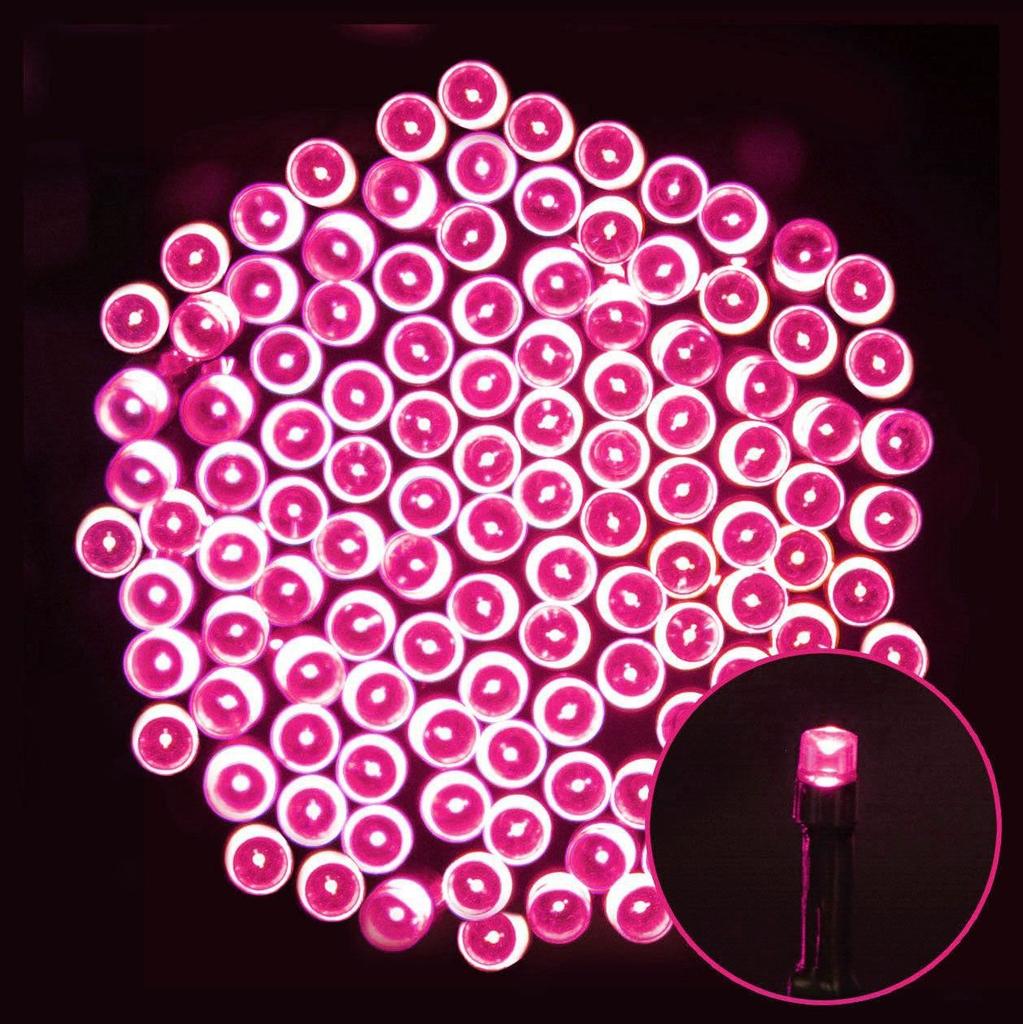 Outdoor Solar String Lights 50/100 LEDs Twinkle Lights with 8 Modes Waterproof Fairy Lights for Christmas Wedding Garden Decor