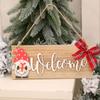 Christmas Wooden Door Hanging Christmas Decorations Hotel Cafe Welcome Pendant Faceless Deep Forest Dwarf