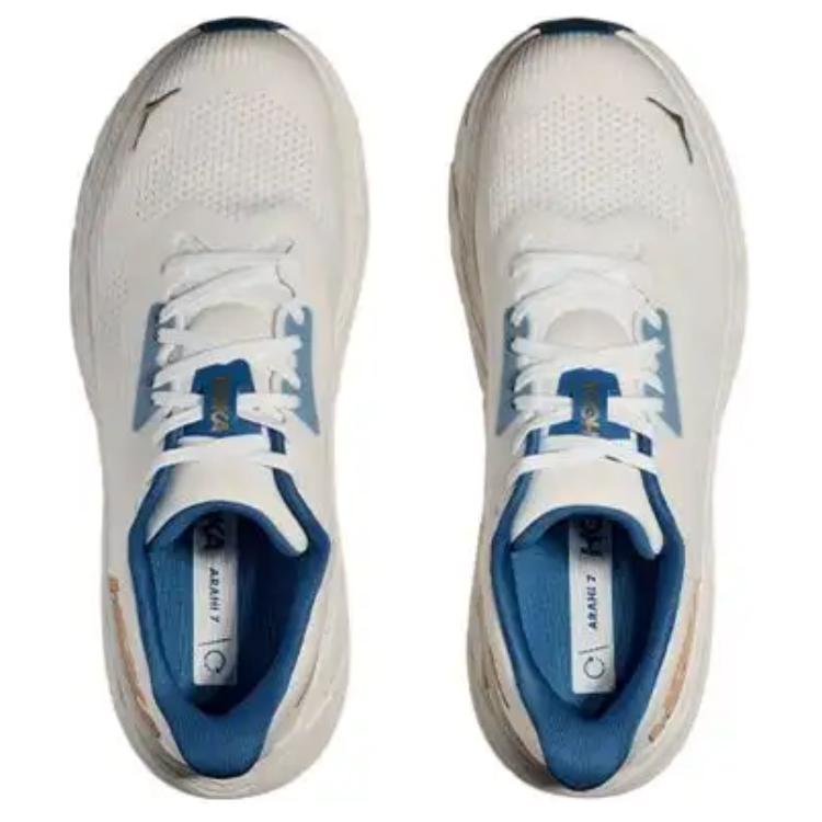 HOKA One One Arahi 7 Мягкие Удобные Нескользящие Прочные Низкие Кроссовки для Бега Мужские Кроссовки для Бега Белый 1147850-FTG