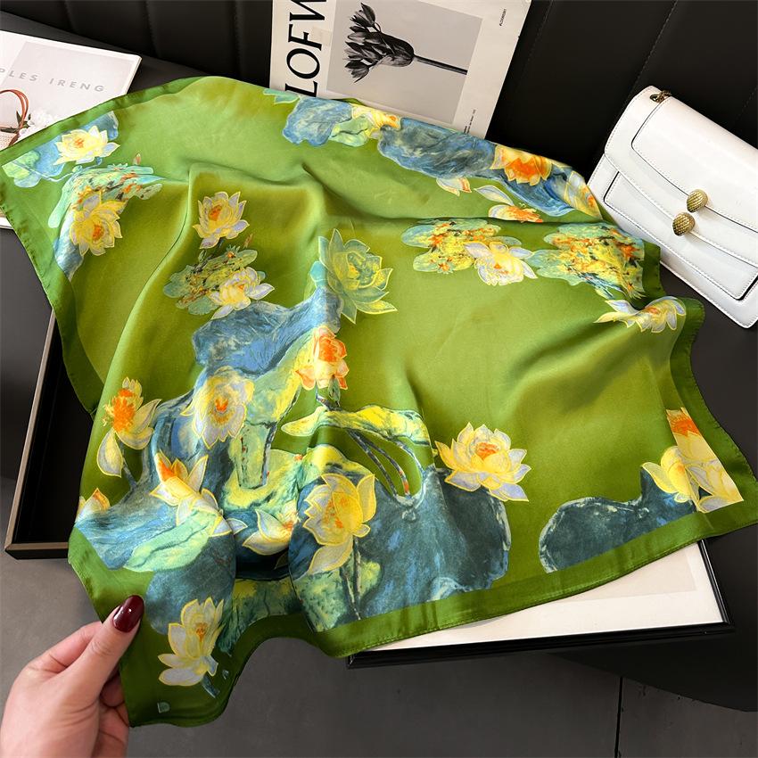 70 * 70 см новый шелковый маленький квадратный шарф для защиты шеи женщин профессиональный шарф универсальный шарф для волос шарф