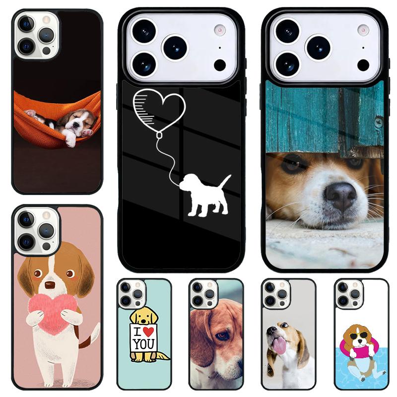 Beagle Dog Animal soft Phone Case for iPhone 17 Air 16 15 11 12 14 13 Pro Max Shockproof Cover