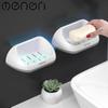 Portable Soap Dishes Plastic Shower Soap Holder Storage Box Container with Drain Pan Bathroom Accessories Sets Wall Shelf