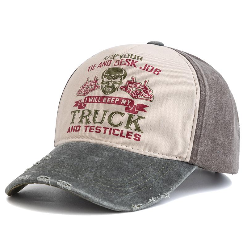 Новая унисекс кепка из стираного хлопка с принтом черепа, состаренная бейсболка для мужчин и женщин, регулируемая повседневная модная шляпа для папы