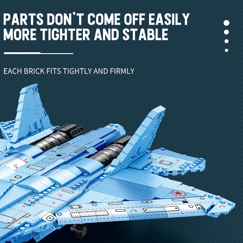 Нетоксичные 1365 деталей Строительные блоки Истребитель Су-57 Стелс Модель Самолета ВВС России Кирпичики Игрушки Настольный Дисплей Детские Игрушки Подарки для Детей
