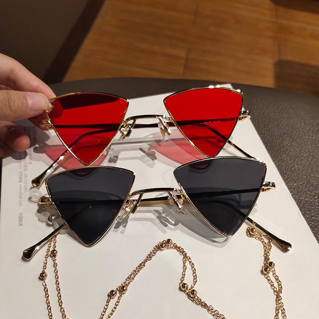 Мужские солнцезащитные очки, модные женские очки, универсальные панковские треугольные солнцезащитные очки.