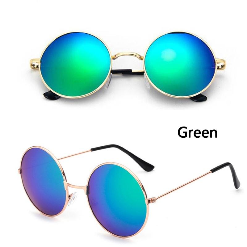 Унисекс Ретро Линзы Круглые Солнцезащитные Очки Ретро Очки Очки Брендовые Дизайнерские Ретро UV400 Солнцезащитные Очки