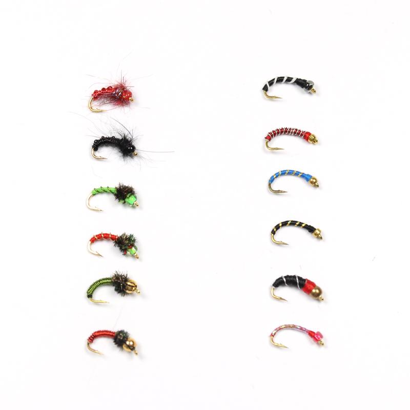 Bimoo, 120 шт., комбинированная бусина, нимфа, муха, форель, рыболовные мухи, Джон Вуд, два цента, ручейник, синежабрник, краппи, макрель, приманка для рыбы