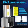 2Pcs D2S D4S 1:1 Led Headlights HID Kit Xenon LED Bulbs Retrofit 150W 65000LM D2R D4R Car Lamp Auto Light Two Sided Extra Large CSP Chip Canbus 6500K