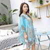 Womens Lightweight Floral Print Sun Protection Scarf Shawl Cycling Driving Beach UV Shield