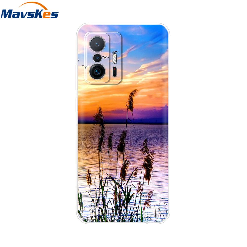 For Xiaomi 11T Pro Case For Xiaomi 11T Cover Transparent Silicone Cute Back Cover Cases Soft Bumper for xiaomi 11t 5g t11 Capa