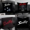 S-SavatageS Рок-группа Наволочка Плюшевая ткань Мягкая Наволочка Двусторонняя печать Чехол для подушки Бытовые подарки