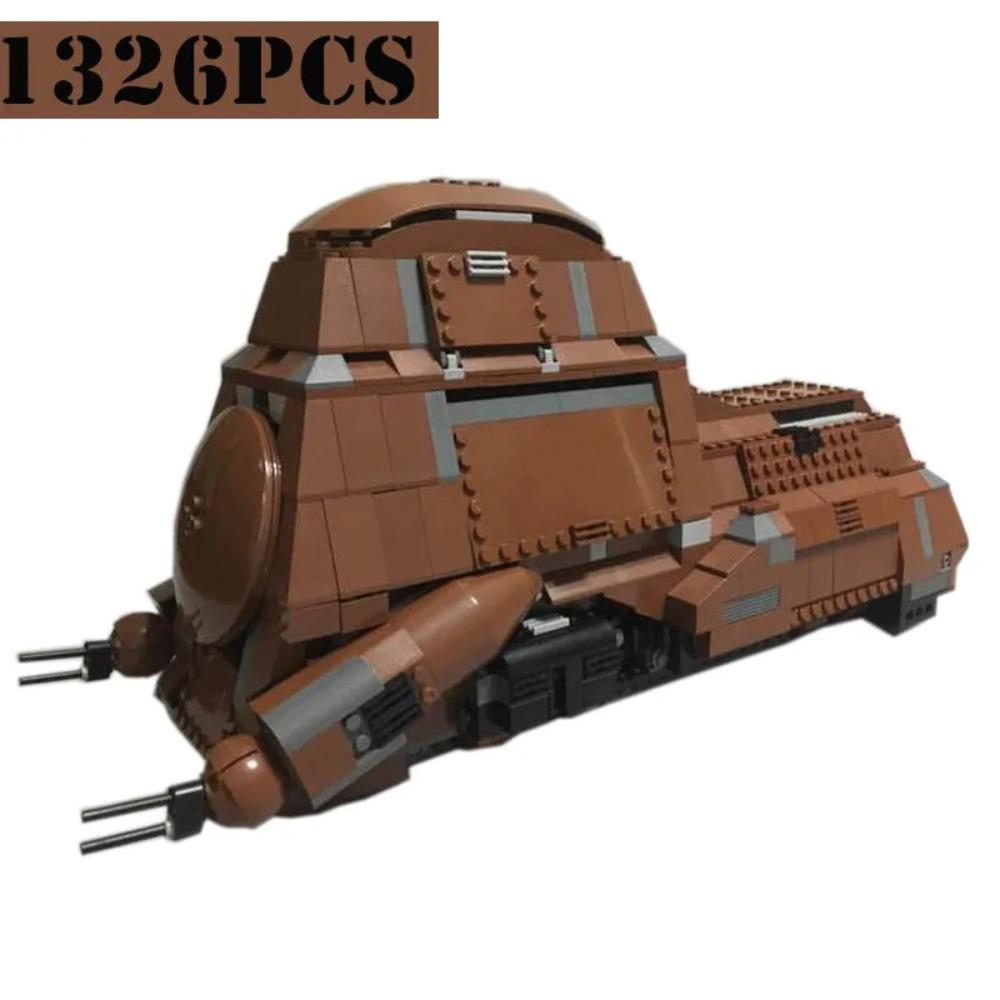 Space Wars 1326PCS Trade Federation Moc MTT Model Classic Building Blocks Droid Carrier Bricks Compatible 7662 Christmas Toys