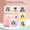 Cute Kids Instant Print Camera 1080P Digital Video Camera Dual Camera Lens 12MP 2.4 Inch LCD Screen
