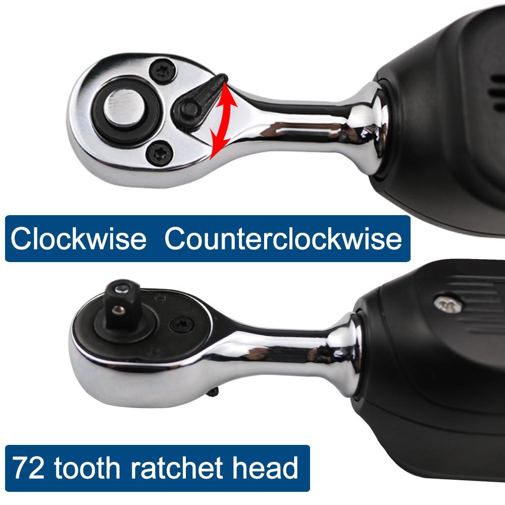 Мини цифровой динамометрический ключ с дисплеем 1/4" 3/8" Профессиональный регулируемый динамометрический ключ для ремонта велосипедов и автомобилей Ручные инструменты