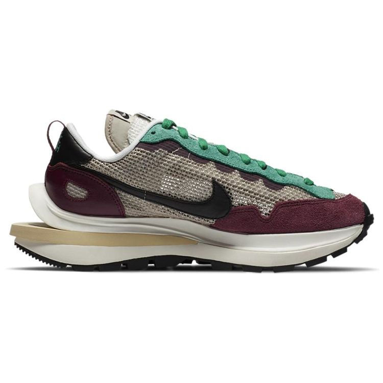 Sacai x Nike VaporWaffle SP Villain Red Унисекс Кроссовки String Black Neptune-Green DD3035-200