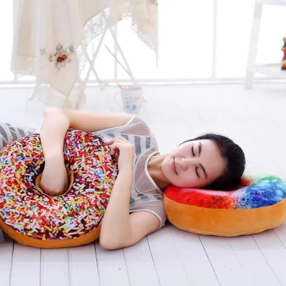 Super Soft Donuts Pillow Home Cushion Cute Nap Pillow Creative Sleeping Pillow