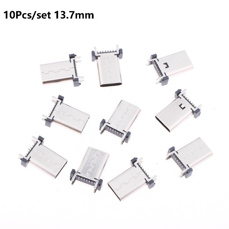 Разъем USB Type C Female 16-контактный, 180 градусов, для промышленных устройств, DIY сборки