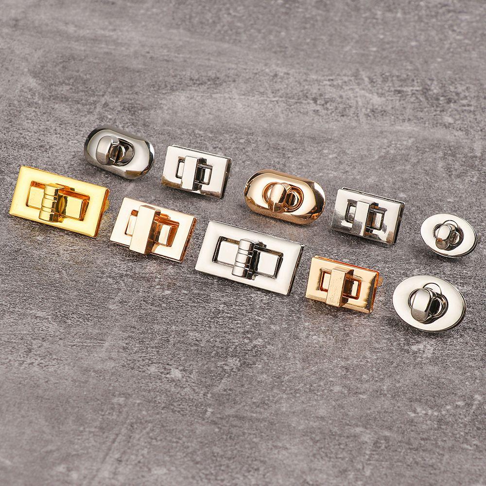 Аппаратное закрытие Аппаратное закрытие DIY Сумка Сумка Кошелек Металлическая застежка Поворотный замок Поворотный замок