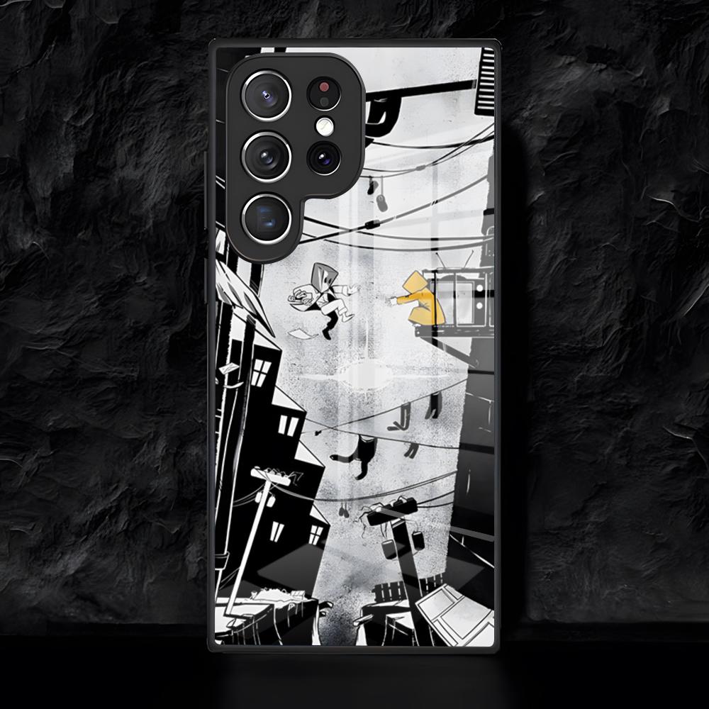 Чехол для телефона Little Game N-NightmareS для Samsung S26 S25 Edge Ultra 24 23 22 21 Ultra Plus Fe A55 56 15 4G 5G Стеклянная крышка
