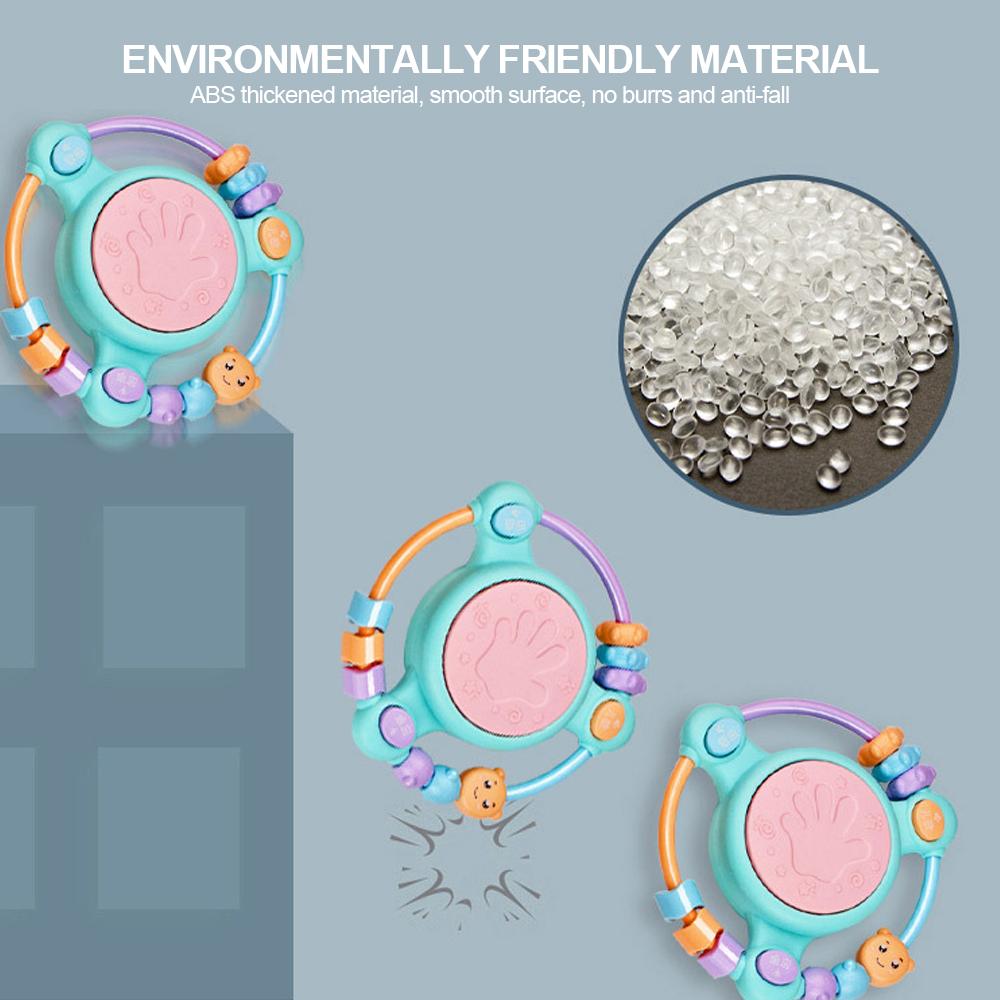 1Pc Baby Musical Instrument Early Education Toys Music Light Drum Montessori Infant Toy Gifts 0-12 Months