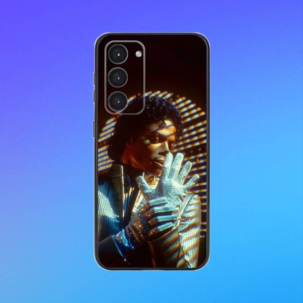 Чехол для телефона M-Michael J-Jackson для Samsung A73,A72,A71,A70,A53,A52,A51 Черный Мягкий чехол
