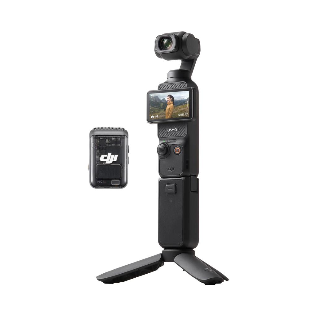 DJI Osmo Pocket 3 Creator Combo Vlogging Камера с 4K 120fps Экшн Цифровая Камера с Распознаванием Лица и Объекта и Микрофоном в Комплекте 1-дюймовая CMOS, Видео,