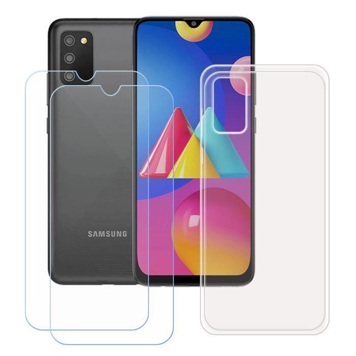 Coque - FZ - Galaxy A02S - Transparent - Souple - Inclut 2 Verres Trempés