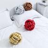 Sofa Cushion Three Stranded Rope Home Decor Solid Color Useful Round Knot Ball Plush Pillow Household Products