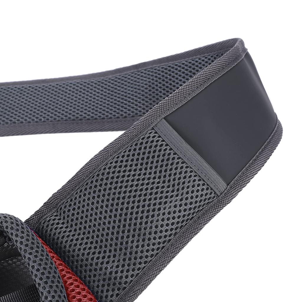 QCHOMEE Собака Питомец для Маленьких и Средних Переноска Регулируемая с Основанием Плечо Сетка Безопасность Диагональное Плечо Легко для Похода Красный Переноска, Слинг, Собаки,