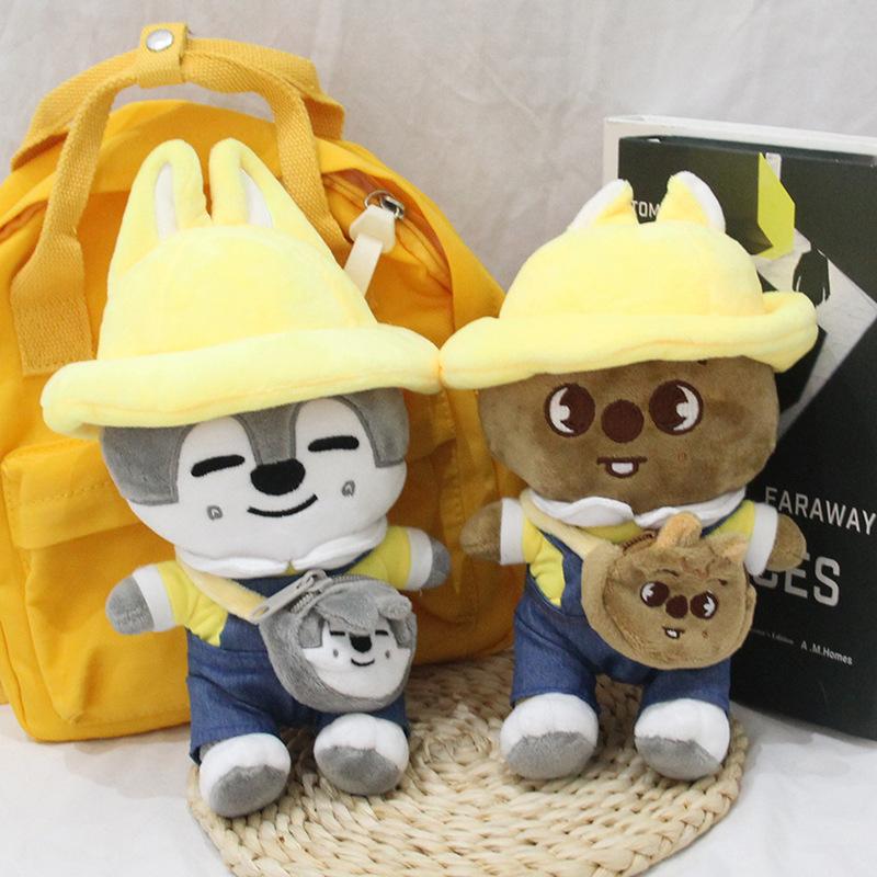 23CM kindergarten plush toys, cute cartoon ornaments, bedside ornaments, figurines, idol companion dolls, gifts