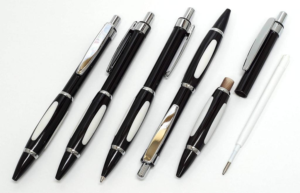 Тонкий пенал из воловьей кожи, красно-коричневый, набор, металлическая шариковая ручка Scorpion Shocking, черный цвет ASCR-B989A-B