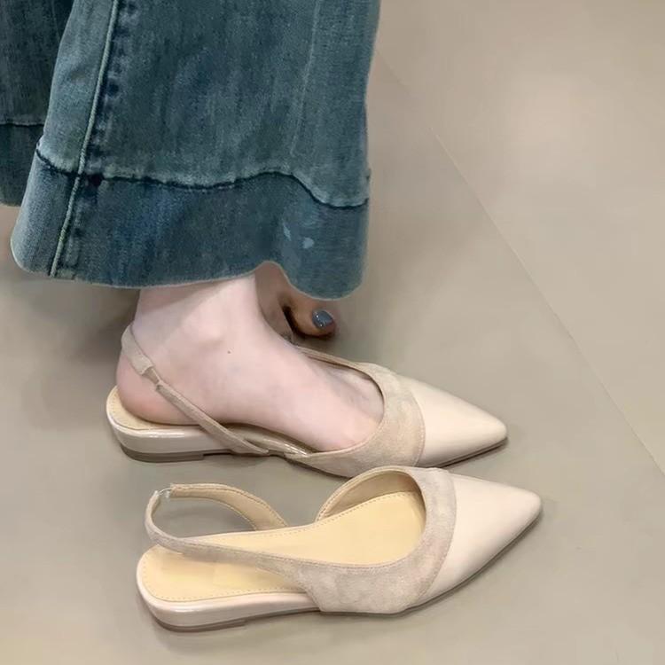 Французский темперамент замшевая сумка голова лето вечер вечерний ветер сандалии мода нежные задний ремешок мелкий вырез женская обувь