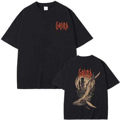 Французская метал-группа Gojira From Mars To Sirius Flying Whales Винтажная рок-графическая футболка Мужская Женская Мода Оверсайз Уличная одежда