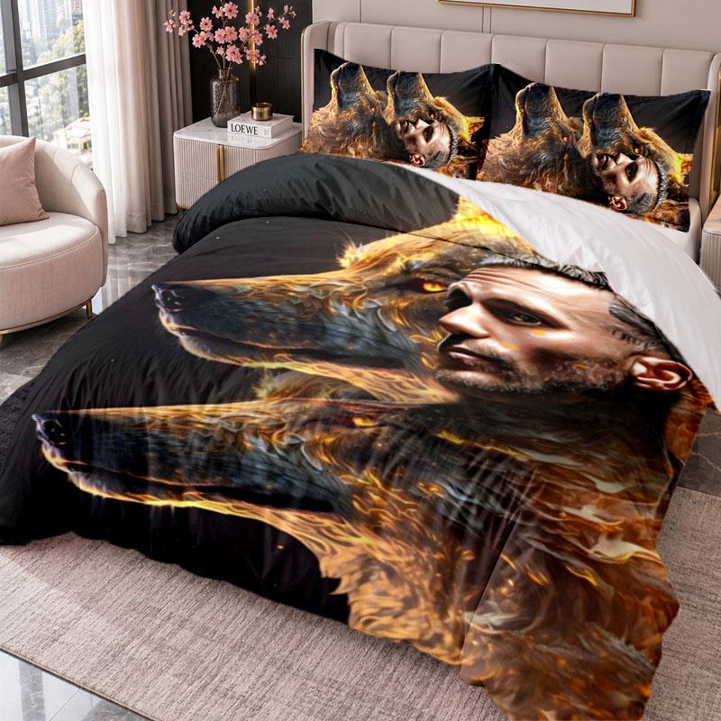 Kontra K 3Pcs Bedding Set Duvet Cover With Two Pillowcases For Bedroom Home Decoration