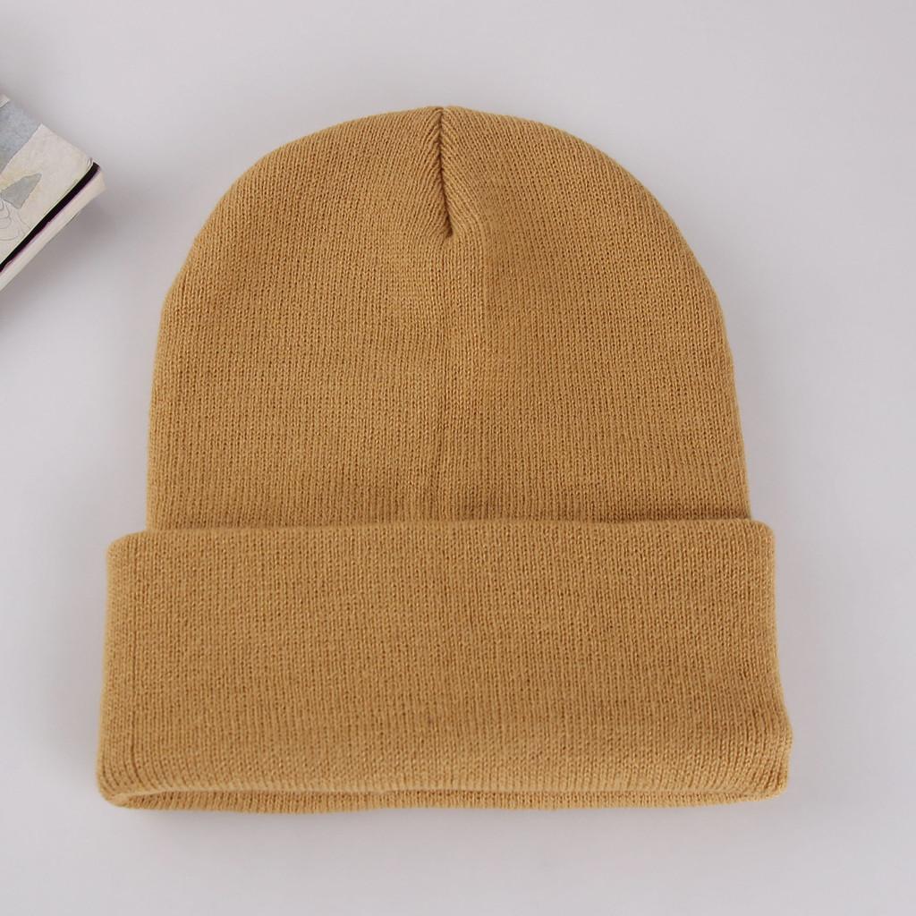 Knit Hat For Adults Winter Warmth Windproof Acrylic Cap For Casual Use