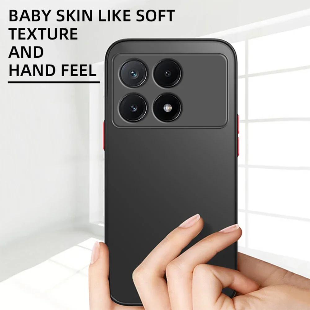 Ударопрочный Бронированный Матовый Чехол Для Pocophone Poco X7 F6 Pro M6 Plus X6 X5 F5 M3 C71 4G 5G Телефона Мягкий Бампер Жесткая Крышка
