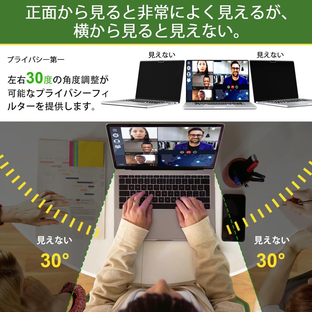 Фильтр конфиденциальности для Macbook Pro Магнитный Фильтр конфиденциальности Синий свет Легкая установка и снятие Пленка для защиты конфиденциальности Mac 14-дюймовый (2021-2026, M1, M2, M3,