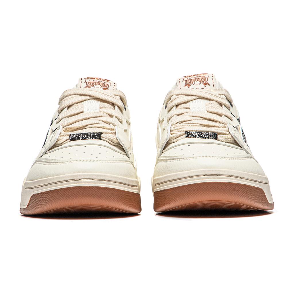 Li-Ning Light Blue Comfortable Versatile Casual Thick Sole Height Increasing Shock Absorbing Wear Resistant Low Top Skate Shoes AGCS251-36