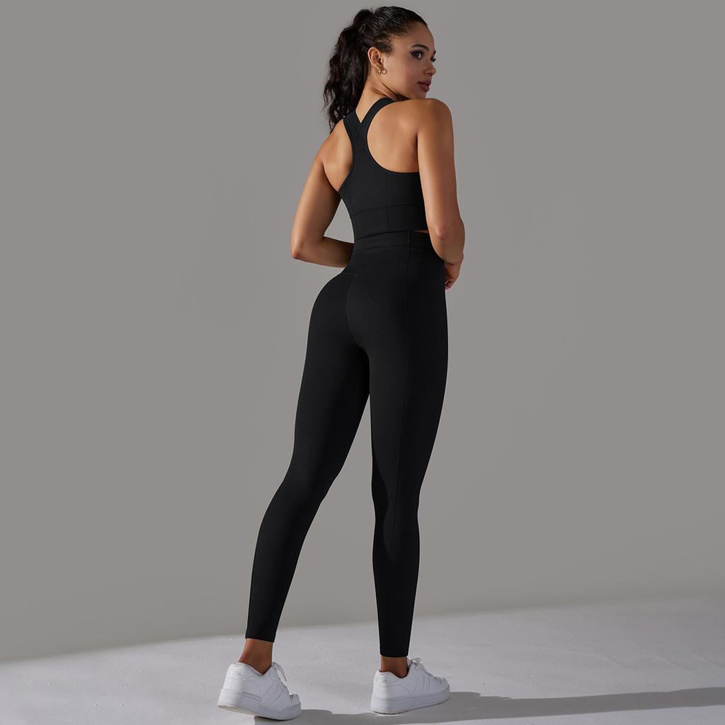 Auroth женский комплект из 2 предметов, спортивная одежда для йоги, бесшовный бюстгальтер, спортивные штаны с высокой талией, комплект для фитнеса, костюмы для бега в тренажерном зале