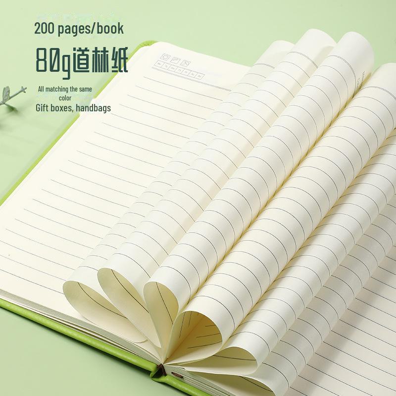 Индивидуальный подарочный набор из кожаного делового блокнота и ежедневника с логотипом