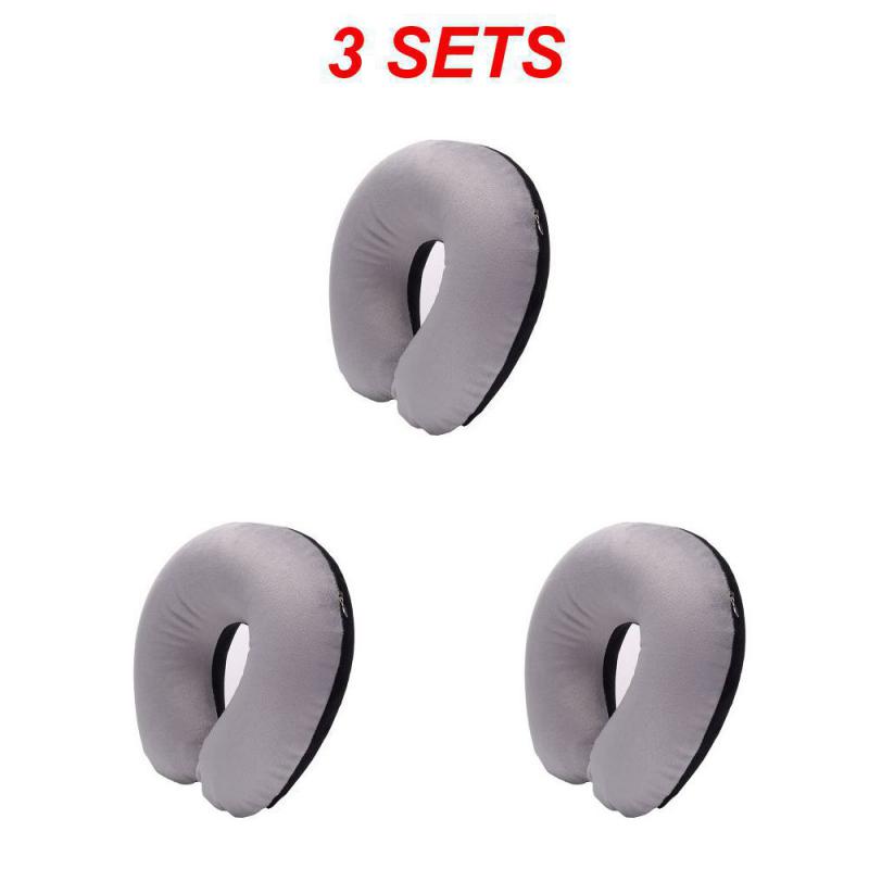 U-образная подушка для шеи, надувная подушка для снятия усталости, подушка для путешествий, подголовник для сна в самолете