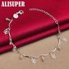 925 Sterling Silver AAA Zircon Clover Bracelet Jewelry