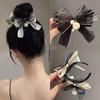 Korean Style High-End Bow Claw Clip for Bun and Ponytail Hairstyles
