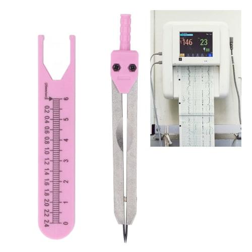 ECG Caliper, ECG Drawing Tool (Pink)