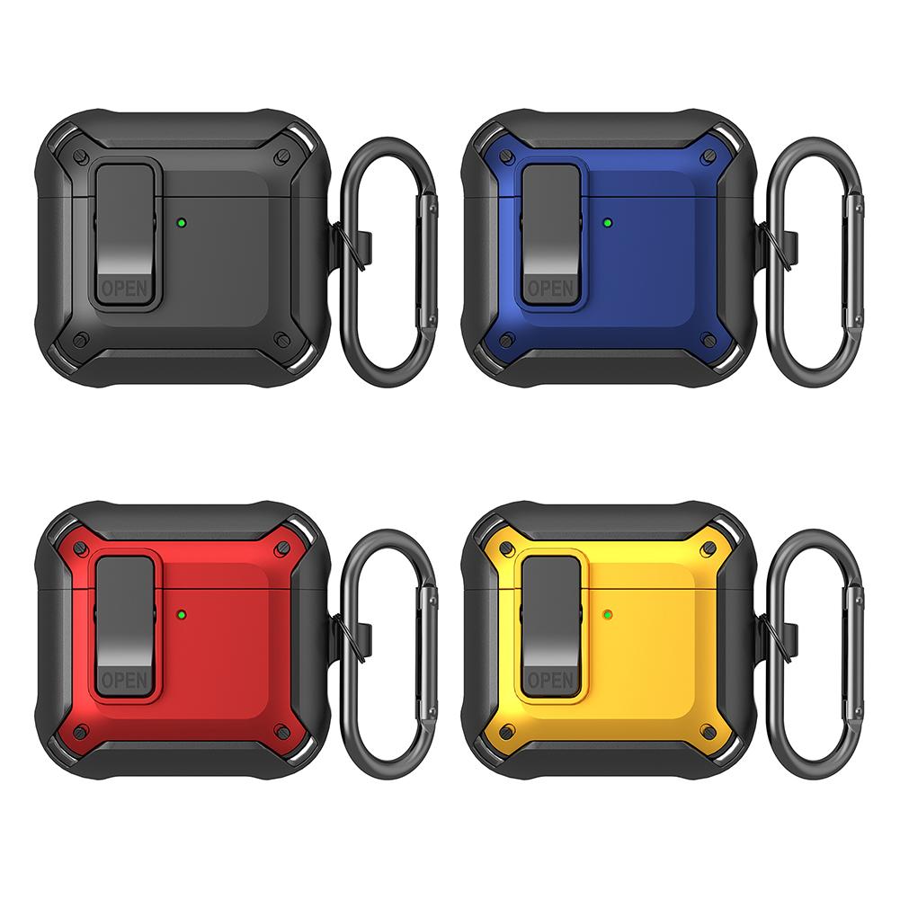 Чехол-замок для AirPods 4 Защитный чехол с карабином Защитная накладка для всего корпуса с надежным зажимом-замком для AirPods 4-го поколения 2025