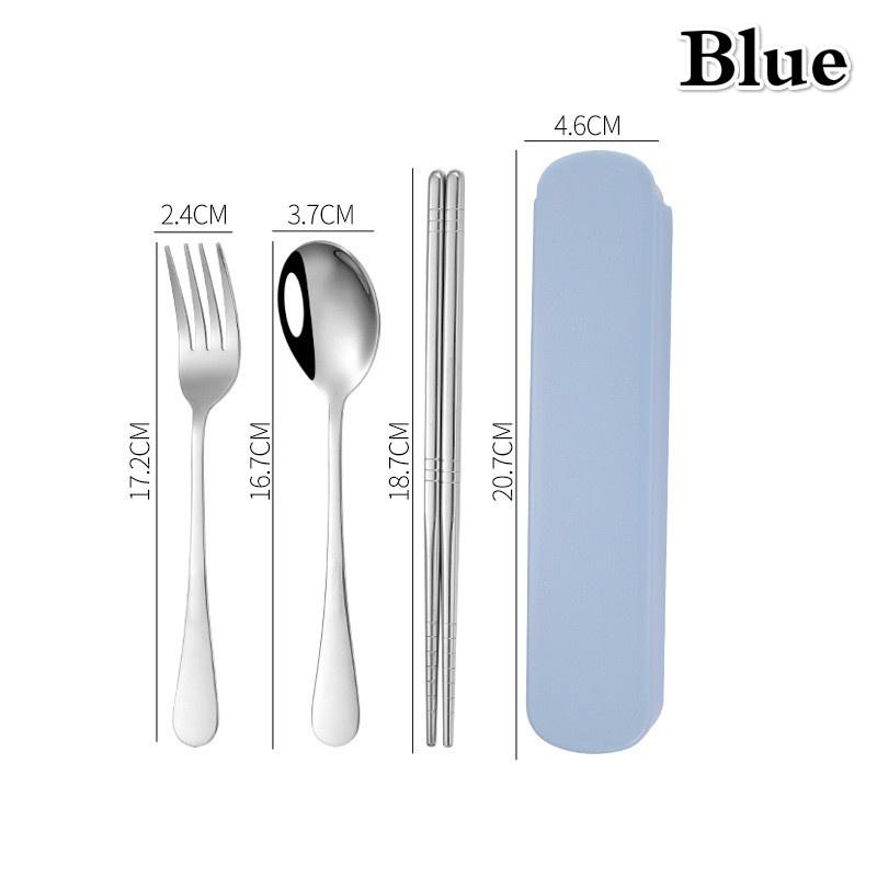 Портативный дорожный набор столовых приборов из нержавеющей стали Ложки Вилки Палочки для еды Наборы столовых приборов Кухонная посуда