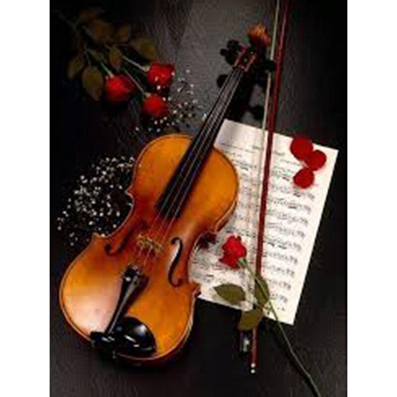 Новый 5D DIY алмазная живопись Скрипка Алмазная вышивка музыка вышивка крестиком полная круглая дрель ремесла домашний декор ручной подарок