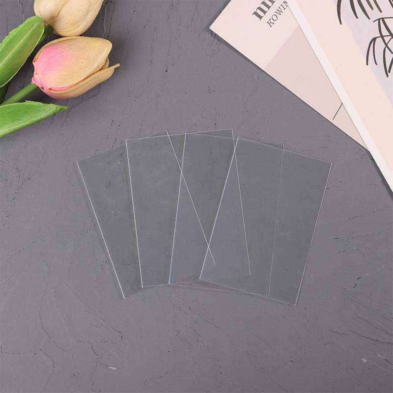 50 шт., корейские рукава для карт, прозрачные бескислотные CPP, твердые 3-дюймовые голографические фотокарты