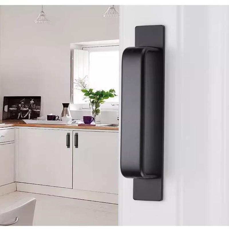 Ручки из алюминиевого сплава без сверления, ручки-наклейки для раздвижных стеклянных дверей, окон, ящиков, шкафов, для ванной комнаты