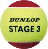 DUNLOP STAGE 3 RED Tennis Balls for 1 Dozen STAGE3RD D DOZ Red X Yellow Kids/Juniors, (12 Balls) (12)